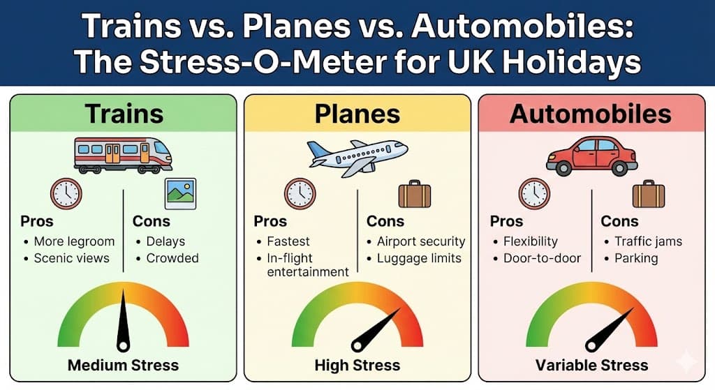 You need to get from A to B with children. Here's an honest comparison of every transport option—including the stress you don't see on the booking ...
